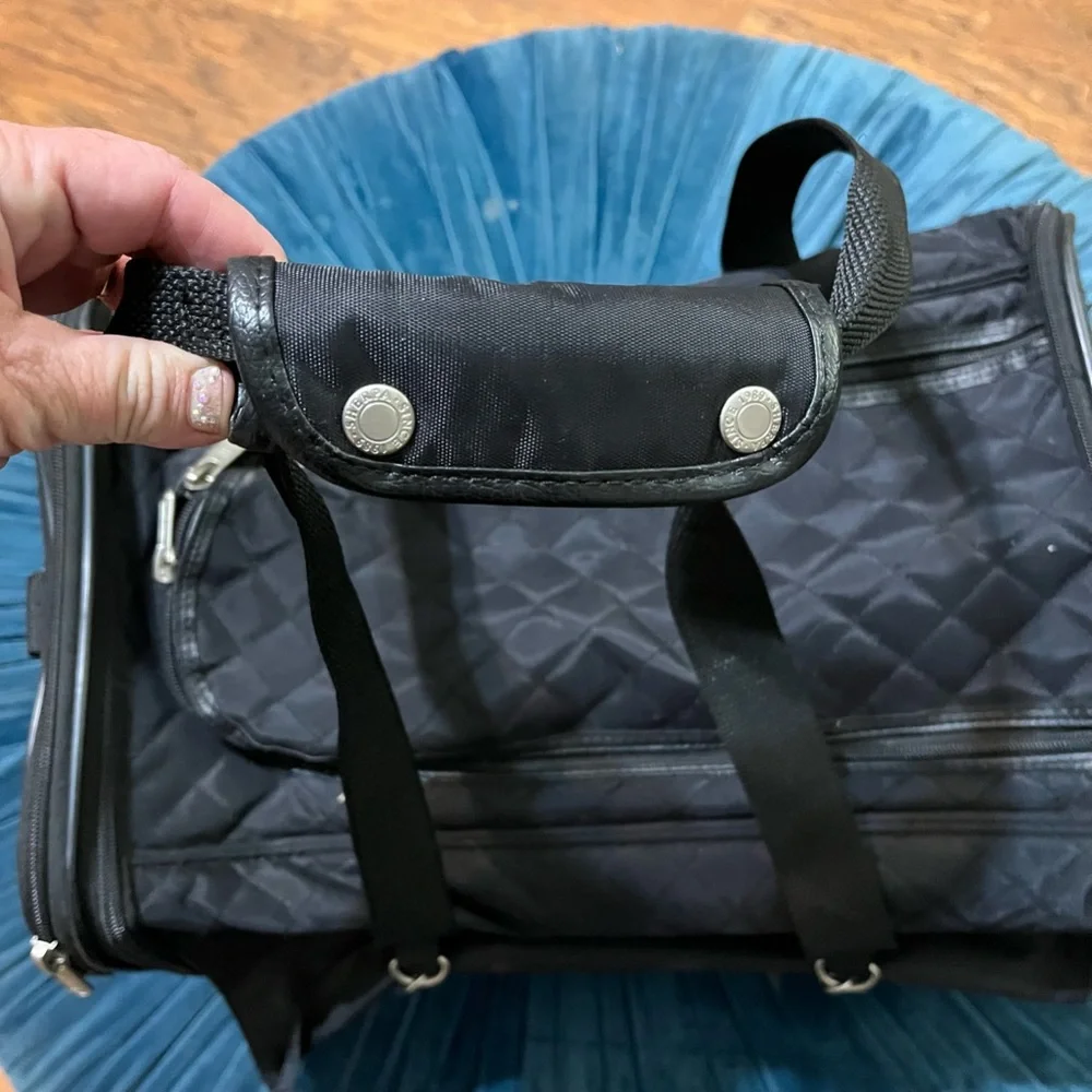 Sherpa’s Soft Side cat Carrier Duffle Bag W/wheels Privacy Curtains, bed,top zip